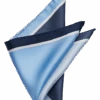 Pronto Uomo Pocket Square, Blue -Male Clothing Store MW40 8Y81 04 PRONTO UOMO BLUE MAIN