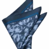 Joseph Abboud Pocket Square, Navy Abstract Swirls -Male Clothing Store MW40 8Y8C 01 JOSEPH ABBOUD NAVY MAIN
