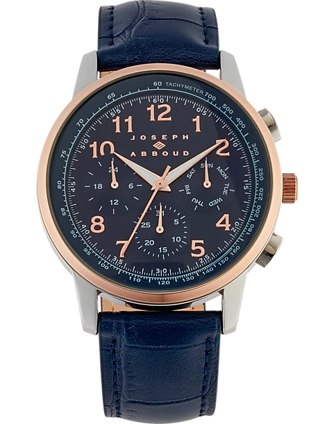 Joseph Abboud Watch, Navy Blue & Rose Gold 3 Joseph Abboud Watch, Navy Blue & Rose Gold