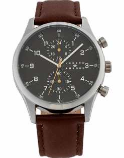 Joseph Abboud Watch, Brown & Silver
