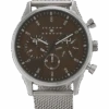 Joseph Abboud Watch, Silver & Brown -Male Clothing Store MW40 8Y92 25 JOSEPH ABBOUD SILVER MAIN