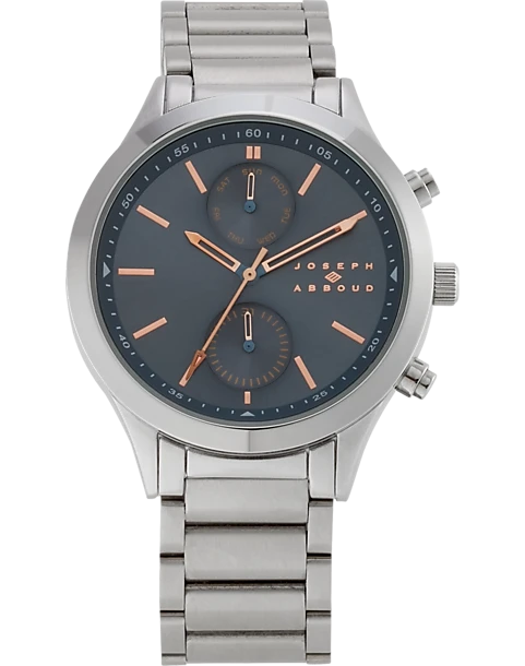 Joseph Abboud Watch, Silver & Slate Gray 3 Joseph Abboud Watch, Silver & Slate Gray
