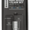 Stanley Adventure Pre-Party Shot Glass And Flask Set, Black 1 Stanley Adventure Pre-Party Shot Glass And Flask Set, Black -Male Clothing Store MW40 8Y9N 02 STANLEY BLACK MAIN