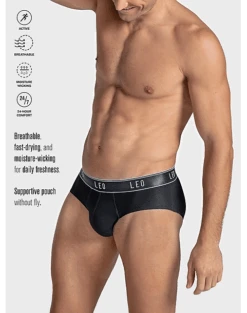 Leo By Leonisa Ultra-Light Briefs, Blue 8 Leo By Leonisa Ultra-Light Briefs, Blue -Male Clothing Store MW40 8YG9 02 LEO USA BLACK ALT2