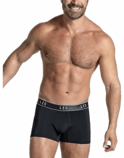 Leo By Leonisa Microfiber Trunks, Black