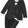 Peanut Butter Collection Slim Fit Toddlers Tuxedo, Black