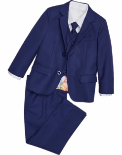 Peanut Butter Collection Slim Fit Toddlers Tuxedo, Indigo